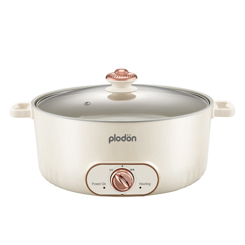 Plodon 7 L Marmite Électrique Multifonction Grande Capacité Antiadhésive, Marmite de Cuisson Électrique à Ébullition Rapide pour Sauter et Mijoter RHG-70XV