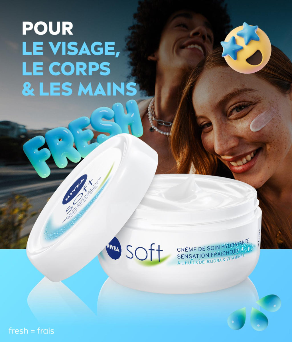 NIVEA Soft Crème Hydratante Pot - 100 ml