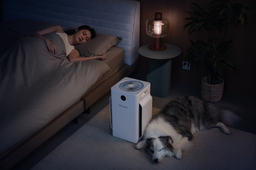 Purificateur d'air Homerunpet D1, canal d'air en forme de U à six côtés, capture efficace des poils, silencieux et efficace, protège la santé respiratoire de toute la famille