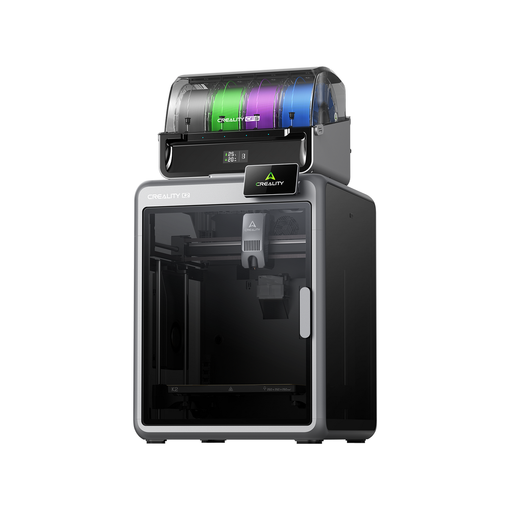 Creality K2 Combo Imprimante 3D multicolore CFS, vitesse max 600 mm/s avec nivellement automatique intelligent & caméra AI - Volume d'impression 260 x 260 x 260 mm