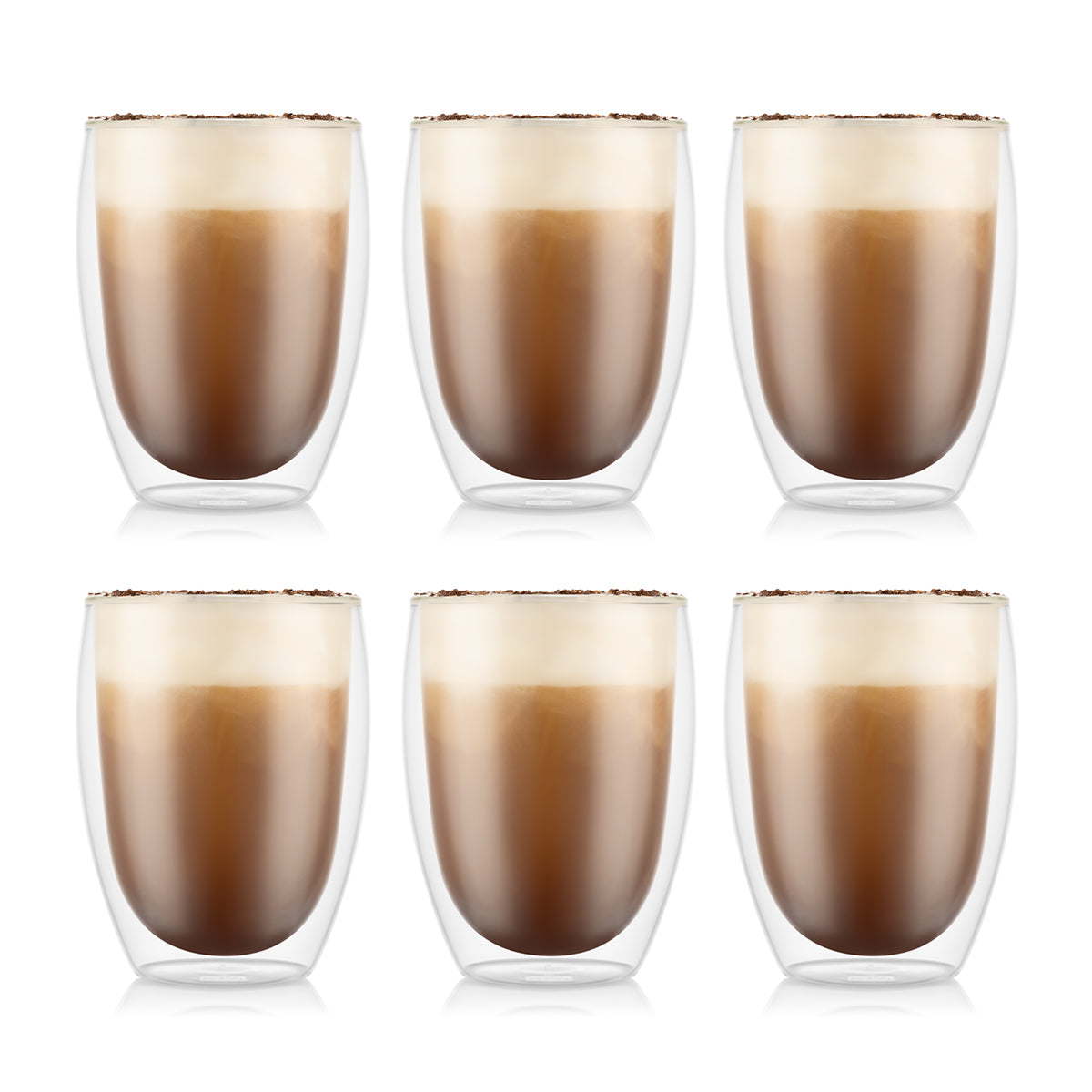 BODUM Pavina Set de 6 verres à double paroi transparent - 350 ml