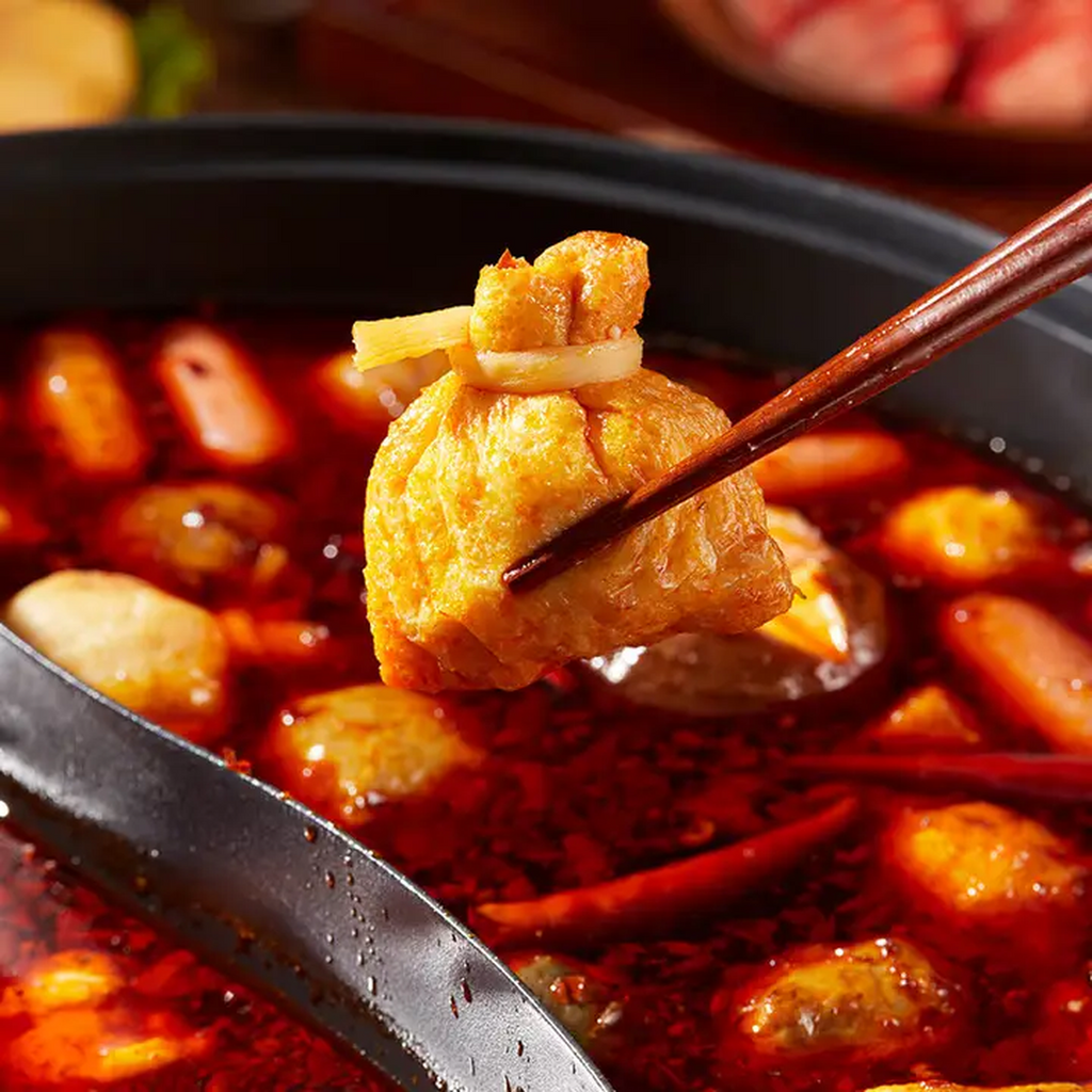 FRESHASIA WJ Sachets de tofu aux fruits de mer - 200 g