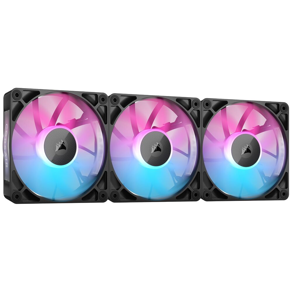 CORSAIR RX RGB Series, iCUE LINK RX120 RGB, 120mm RGB Fan, Triple Fan Kit