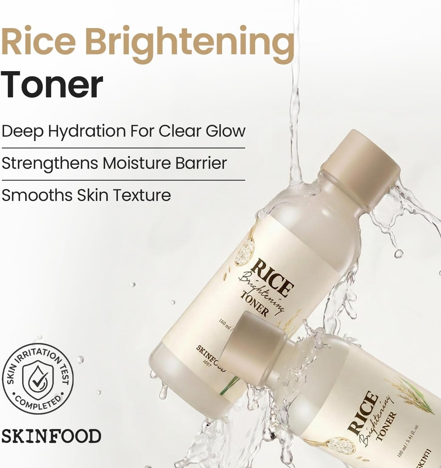 SKINFOOD Lotion Tonique Éclaircissante au Riz 160 ml