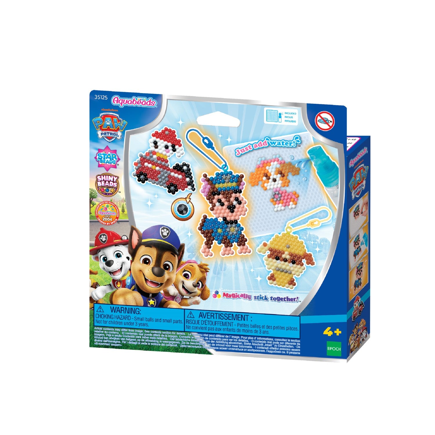 Aquabeads Set de Loisirs Créatifs Porte-clés PAW Patrol 35125 (Plus de 600 perles à l'eau)