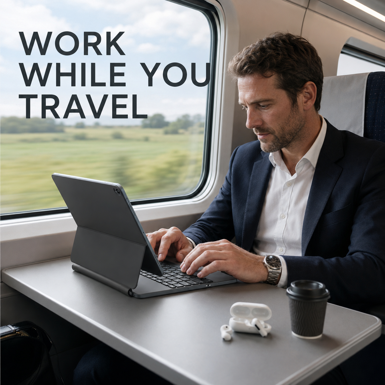 Clavier Étui en Cuir Pliable Voxis HL-BOX1 avec Pavé Tactile – Compatible Multi-Systèmes, Compact et Portable