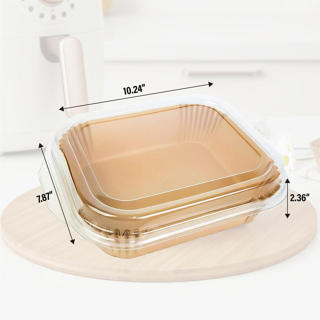 Feuilles de Papier Sulfurisé pour Friteuse à Air, Carrés Antiadhésifs Prédécoupés pour un Nettoyage Facile, Inserts Jetables pour Cuisson Sans Salissure – Taille Small Lot de 100 pièces 20,5×14×6cm