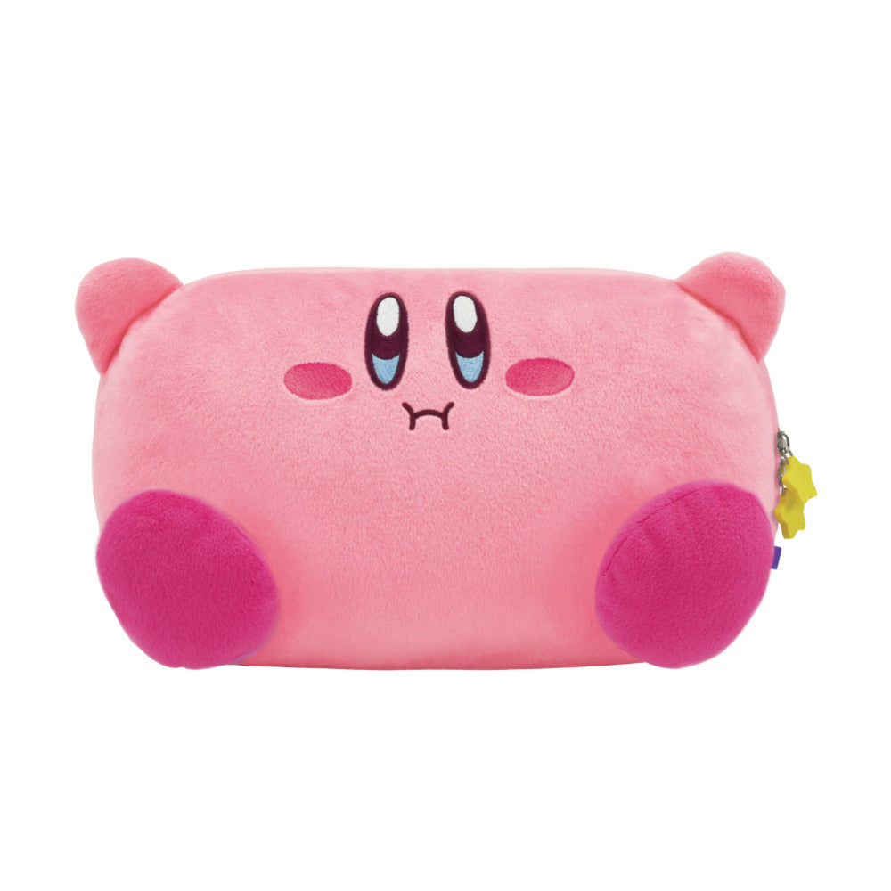 Hori Pochette peluche Plush Pouch en forme de Kirby pour Nintendo Switch 2 - Protection console - Rangement accessoires et jeux - Rose