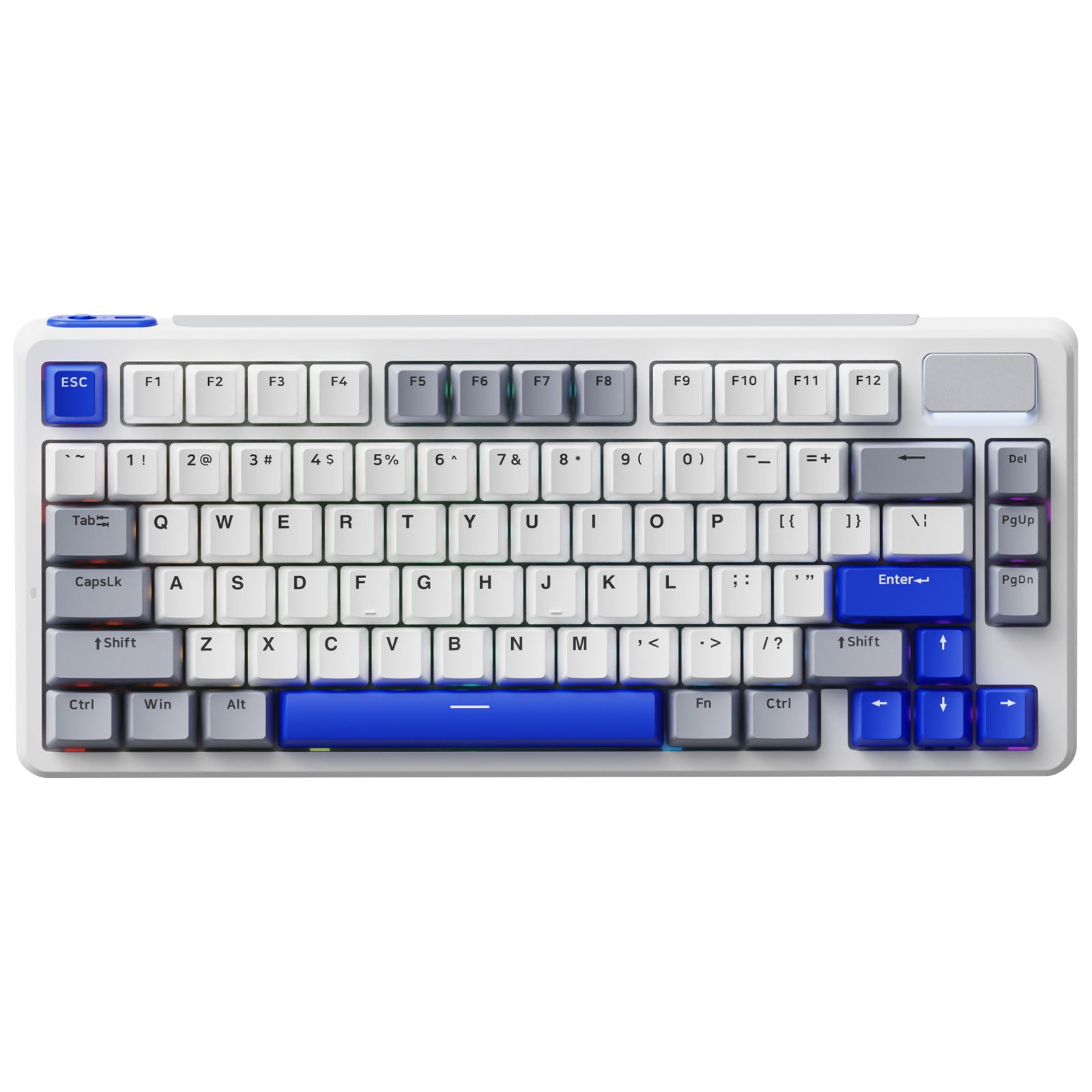Rapoo V700DIY Clavier mécanique 75 % à trois modes, disposition QWERTY US, montage sur joint WB