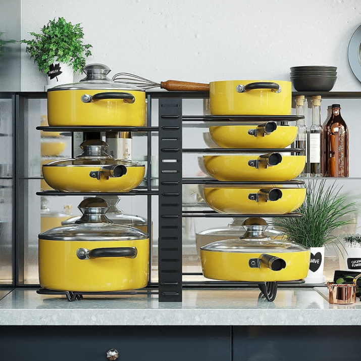 SRD 0198 étagère de rangement de cuisine - 8 niveaux 4.5MM (lot de 2)