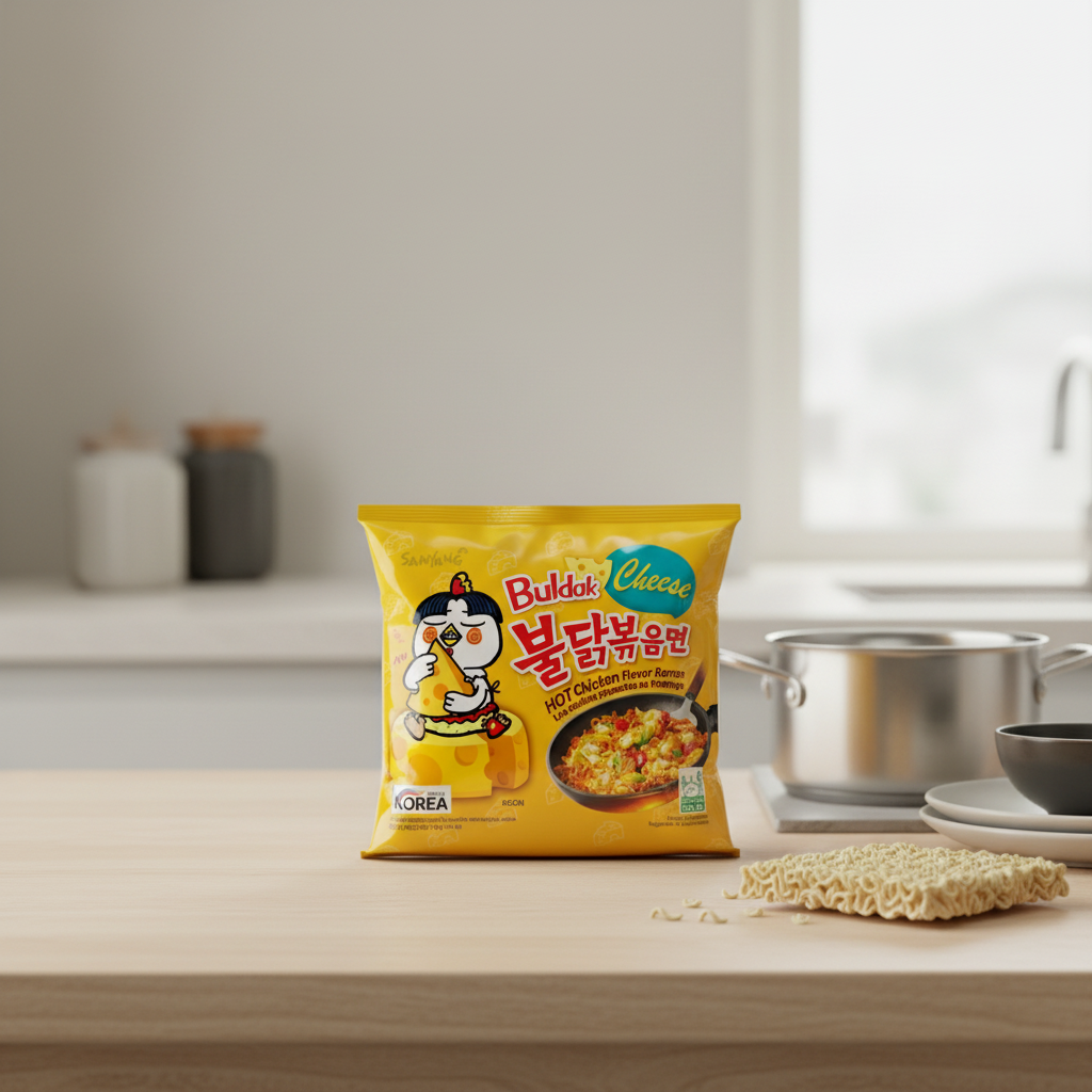 SAMYANG Buldak Nouilles instantanées saveur poulet épicé et fromage - 140 g