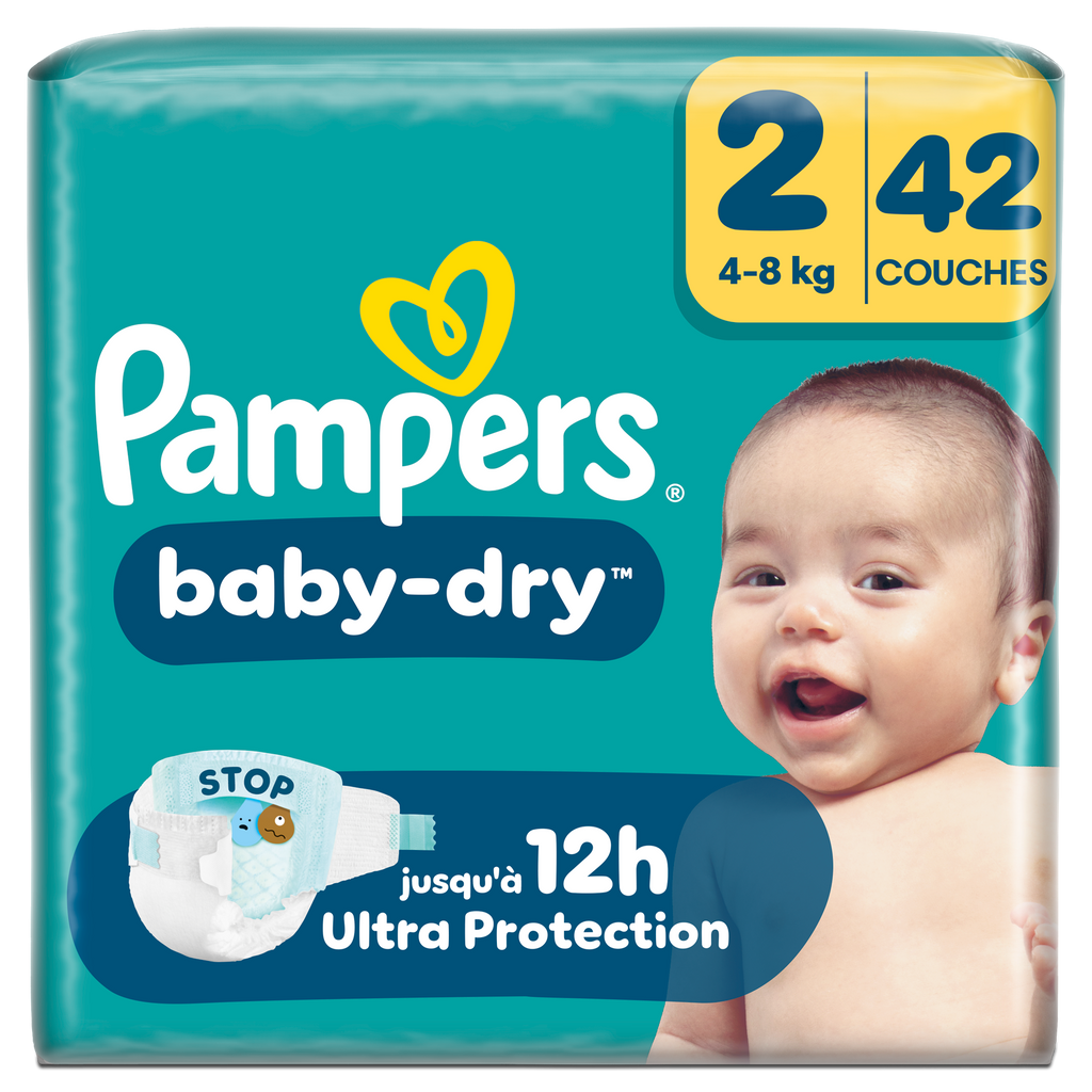 Pampers Baby-Dry Taille 2 42 couches