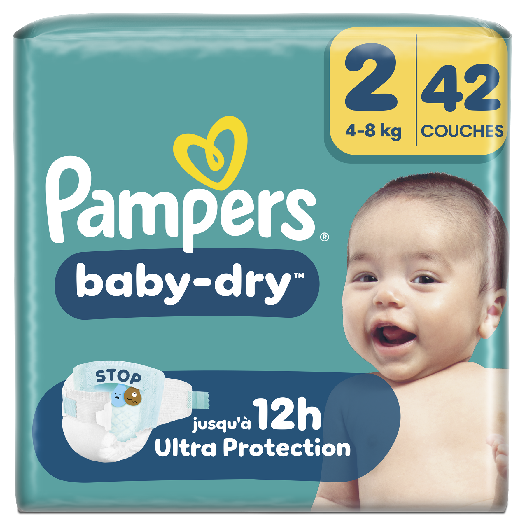 Pampers Baby-Dry Taille 2 42 couches