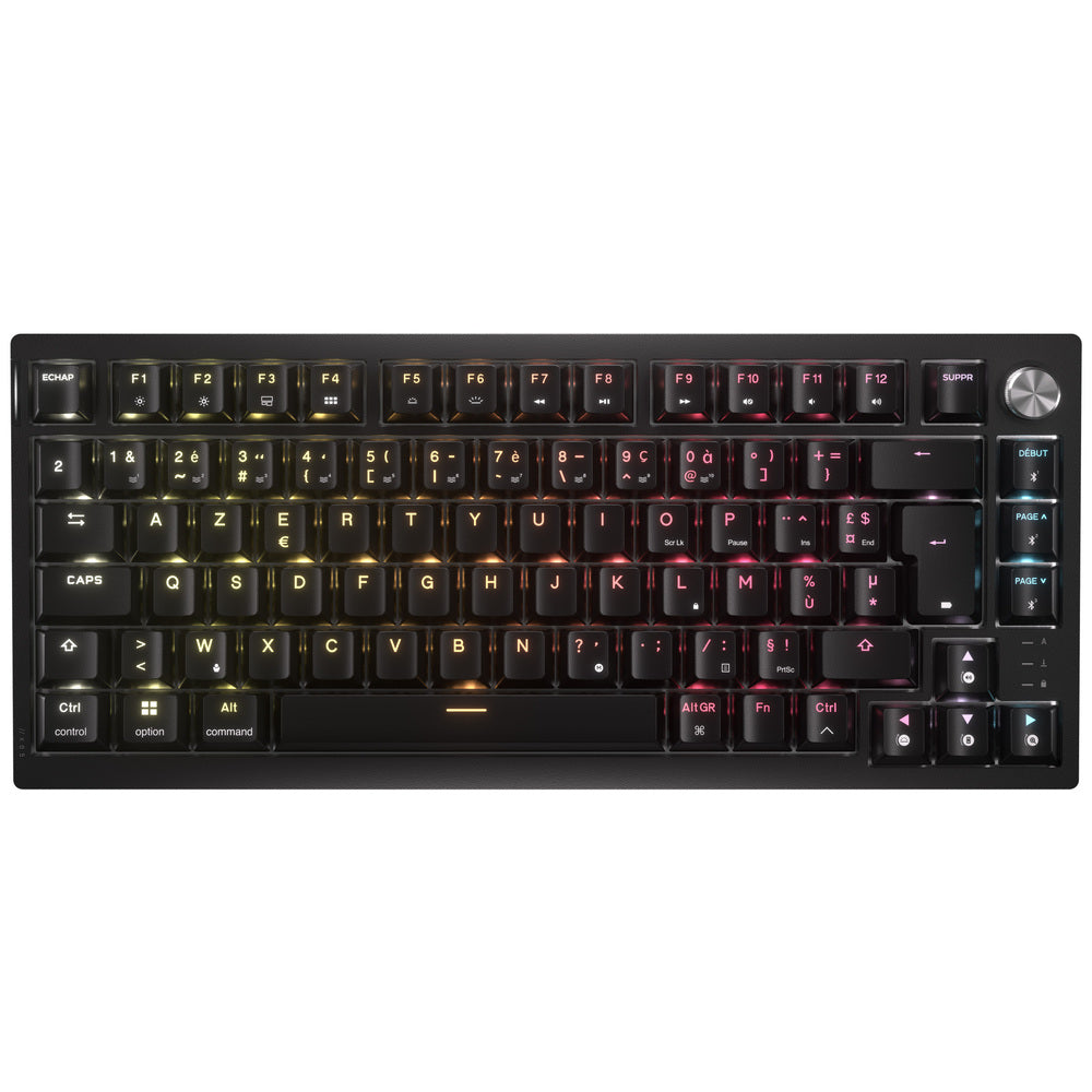 CORSAIR K65 Plus Clavier Gaming Mécanique (MLX Fusion) sans fil RGB 75% - AZERTY - Noir