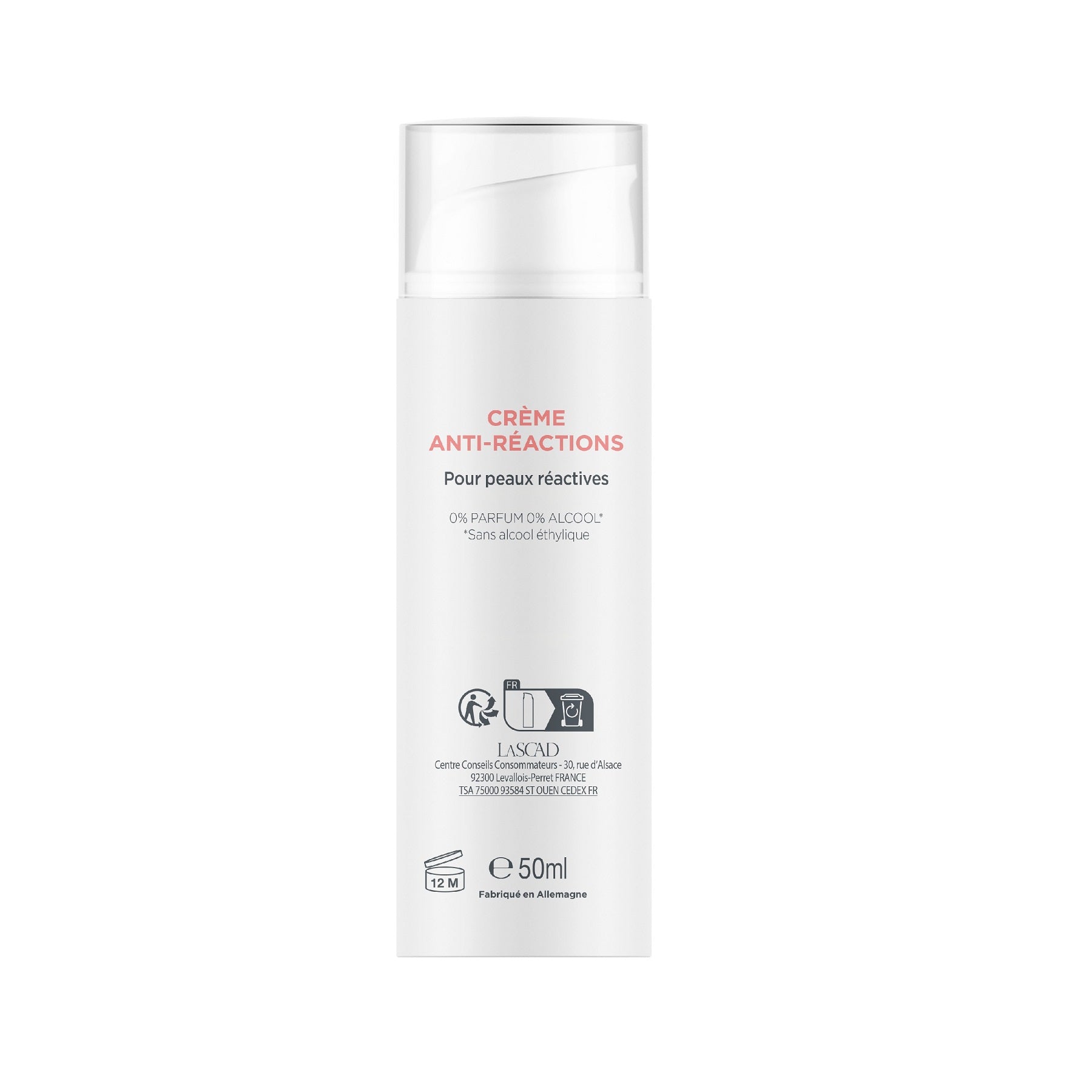 MIXA Crème Hydratante et Réparatrice Panthénol et Peptides 50ml