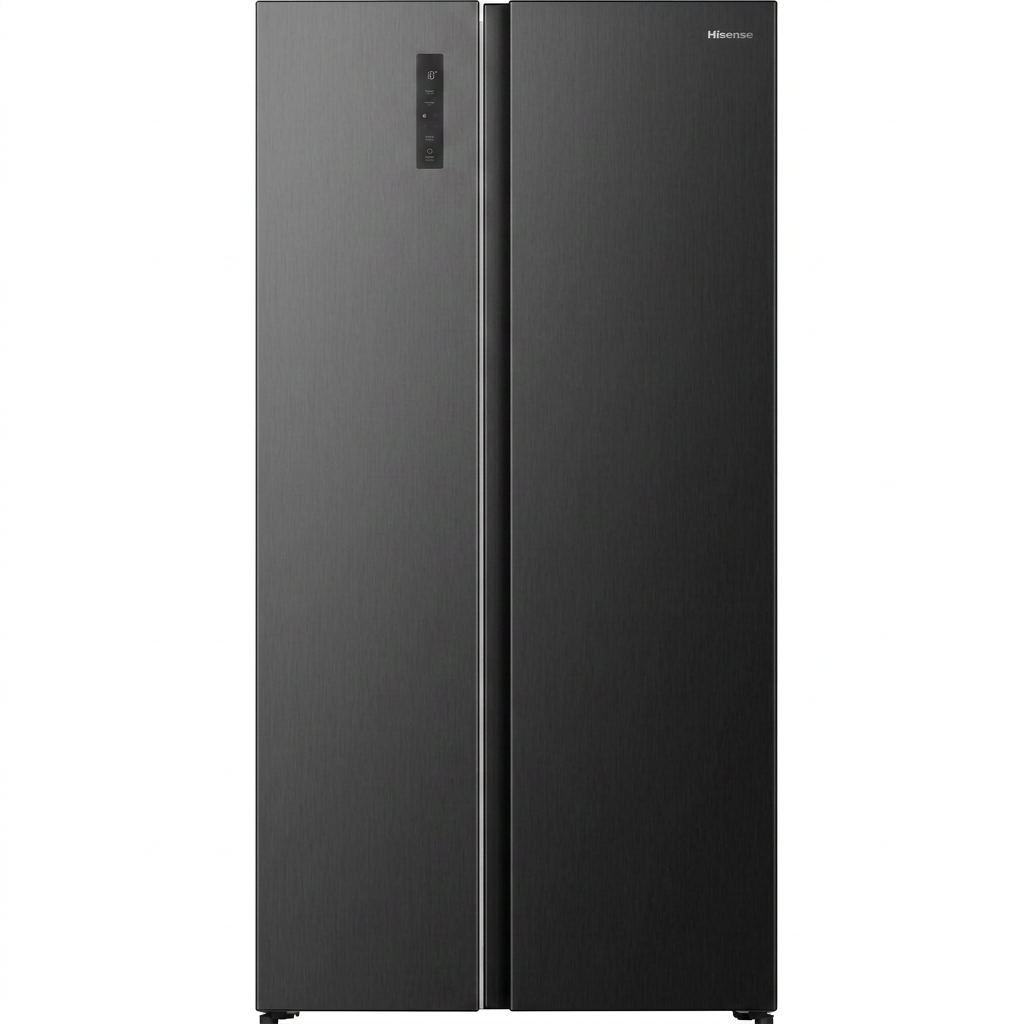 Hisense RS3P558NEFD 544 L Réfrigérateur-Congélateur Américain Side-by-Side – Total No Frost, Multi Air Flow, Distributeur d'Eau et de Glace, Noir