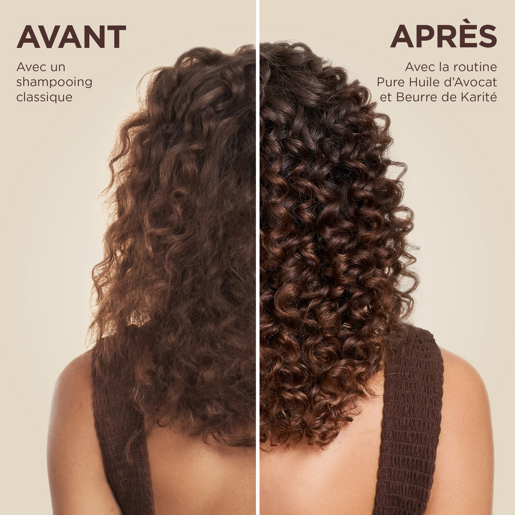 ULTRA DOUX Après-shampooing Nutrition Intense pour Cheveux Bouclés et Crépus à l'Huile d'Avocat et au Beurre de Karité - 250 ml