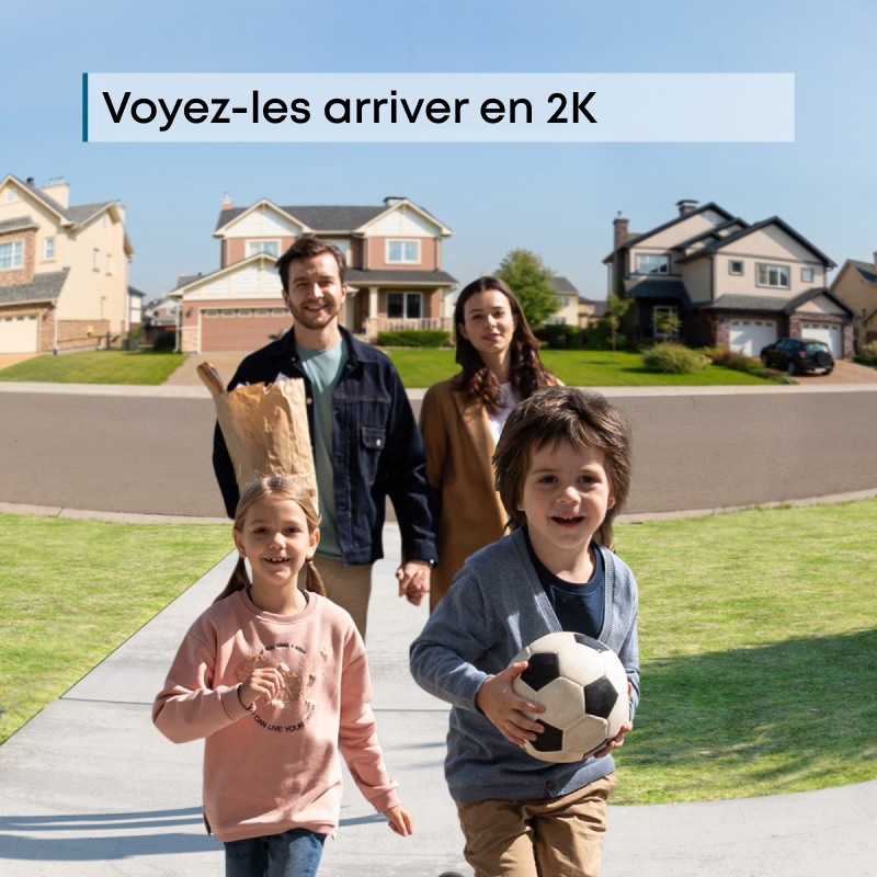 eufy Security Sonnette vidéo Doorbell S220 sans Fil (avec Batterie) avec HD 2K, aucuns Frais mensuels, AI intégrée pour la détection des Personnes, Son bidirectionnel, Installation Autonome Simple