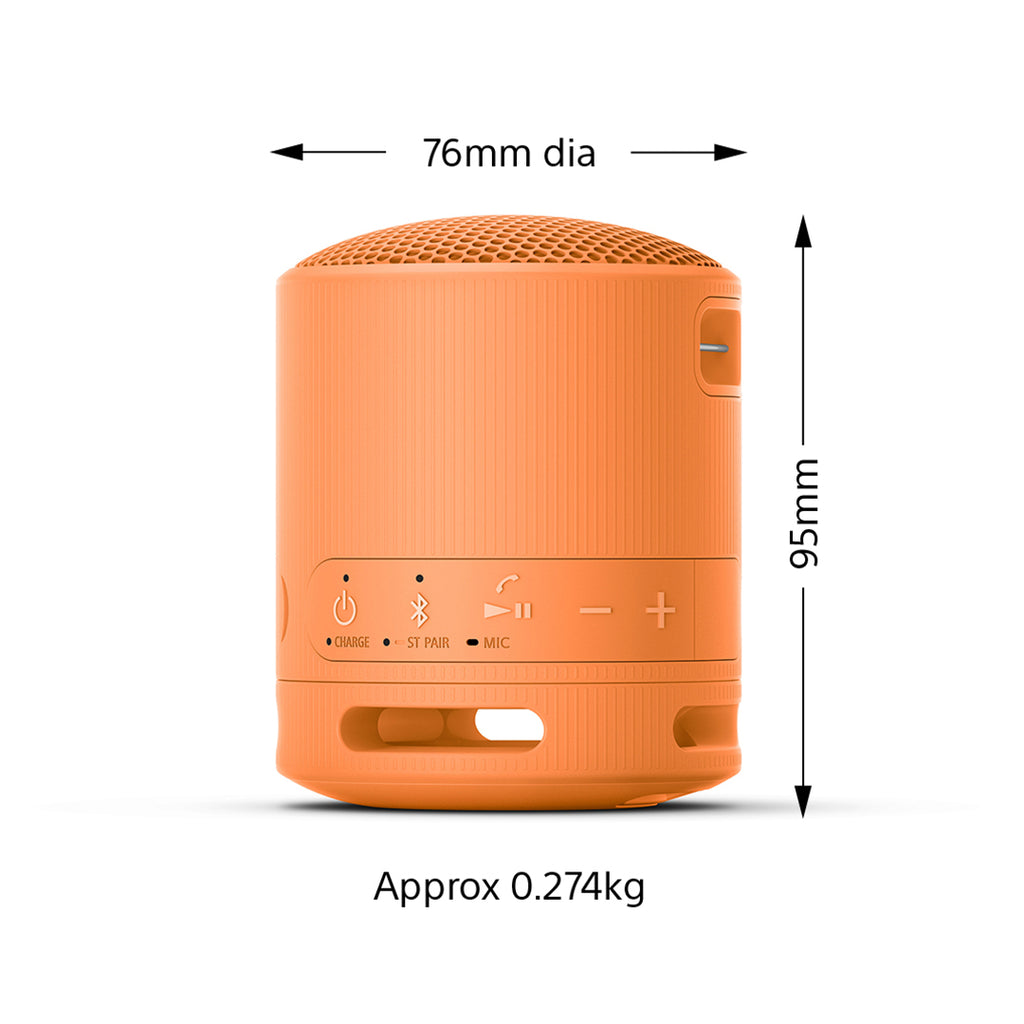 Sony SRS-XB100 Enceinte portable Bluetooth - Orange