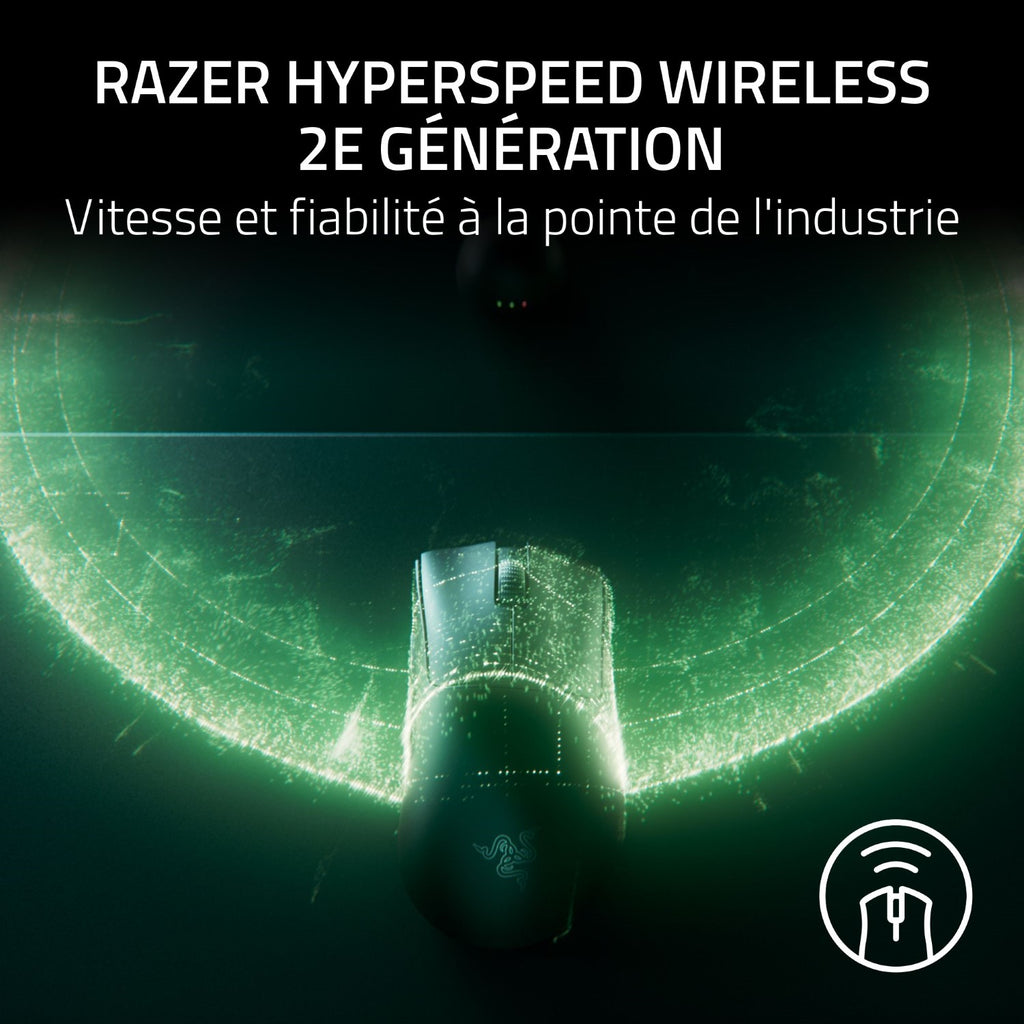 Razer DeathAdder V4 Pro Souris Gaming sans fil - 30000DPI, 8 Bouttons - Noir