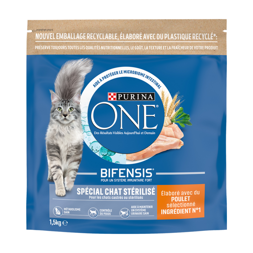 Purina One Bifensis Aliment pour chat adulte à la truite 1,5 kg