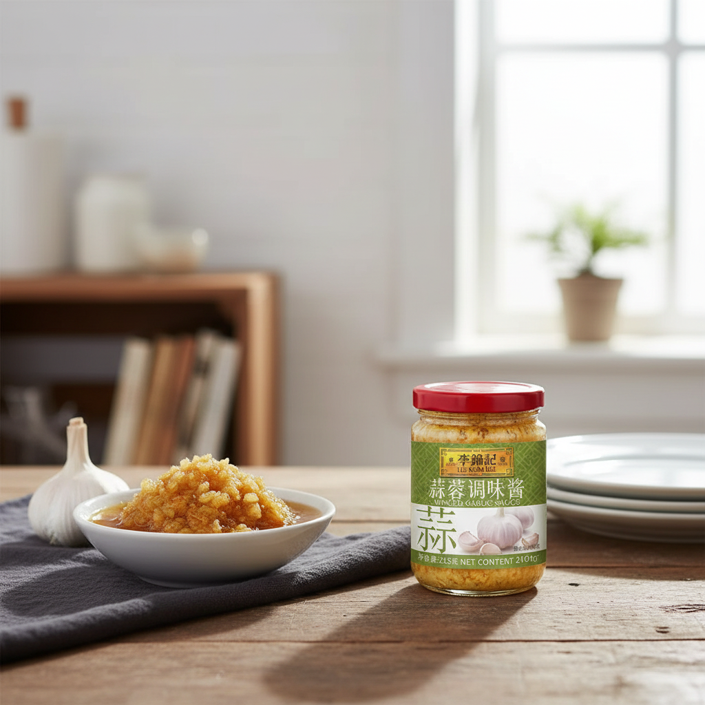 LEE KUM KEE Sauce à l'ail haché - 326 g