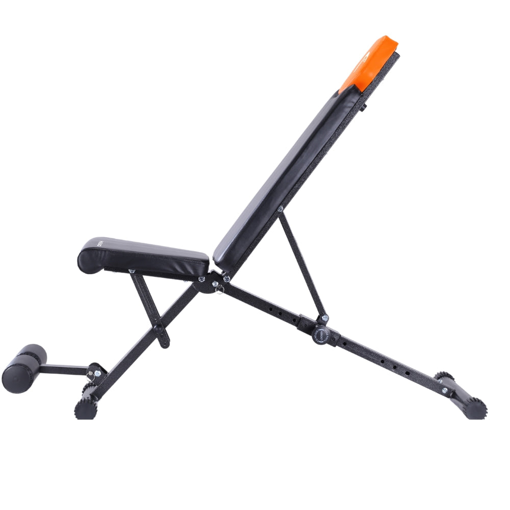 HEAD HA369 Banc de fitness pliable - Noir & orange