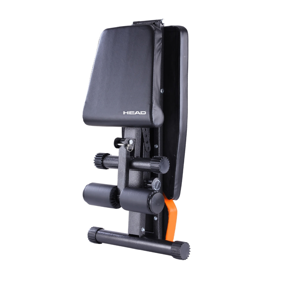 HEAD HA369 Banc de fitness pliable - Noir & orange