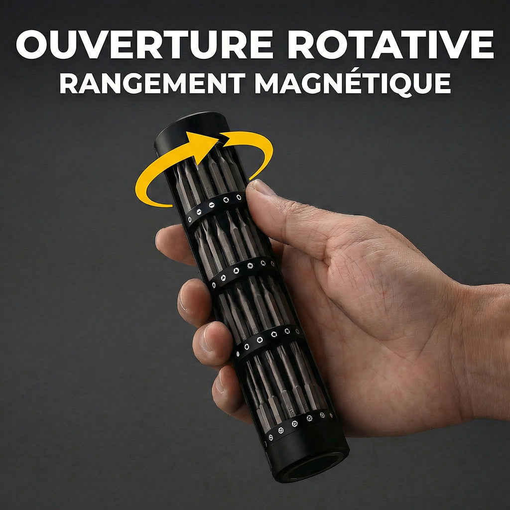 EasyWox Jeu de mini tournevis électrique 62-en-1, Cadeau pour la fête des Pères, Couple de serrage à affichage numérique, Batterie au lithium rechargeable de 500 mAh