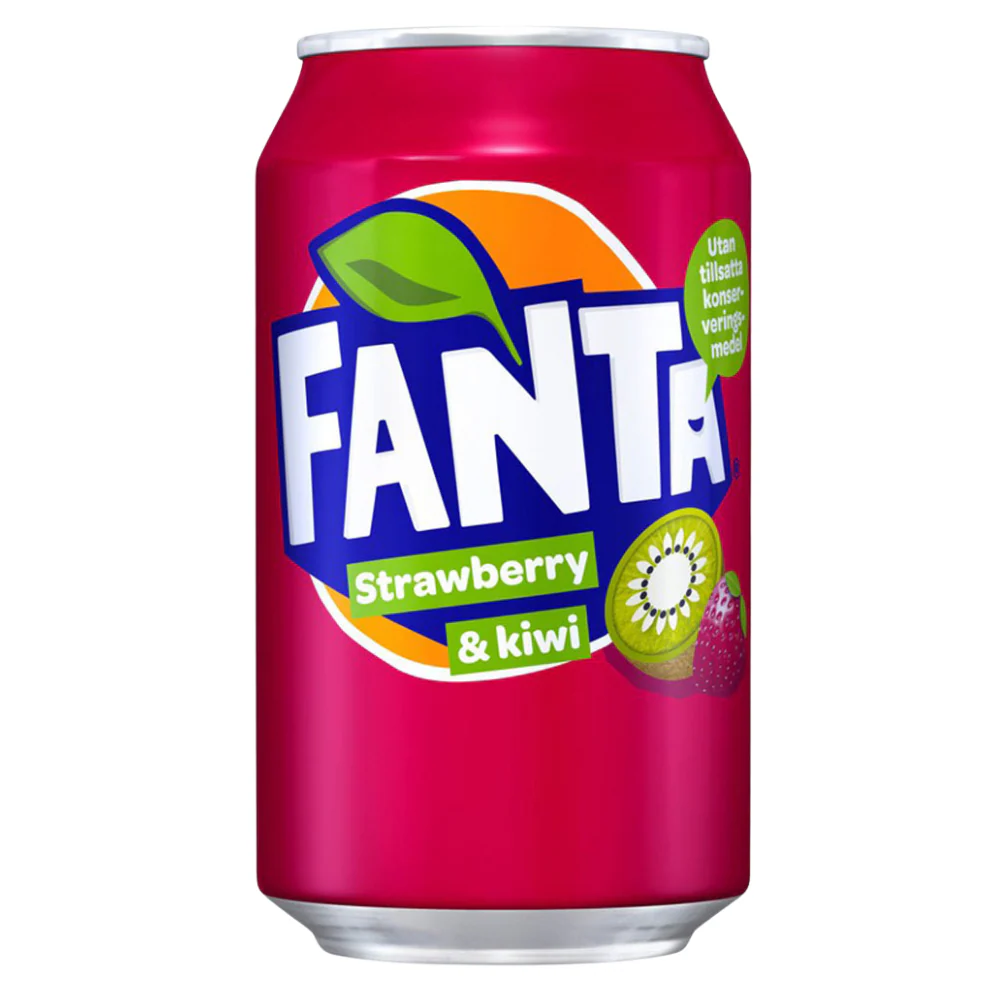 FANTA saveur fraise kiwi - 330 ml