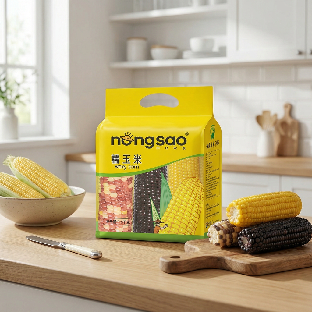 Dong Bei Nong Sao Maïs cireux 1,6 kg jaune/noir/tacheté