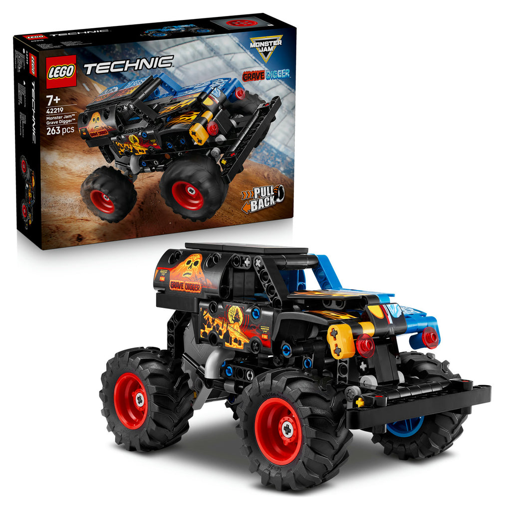 LEGO Technic 42219 Monster Jam™ Grave Digger™ - Feu et glace