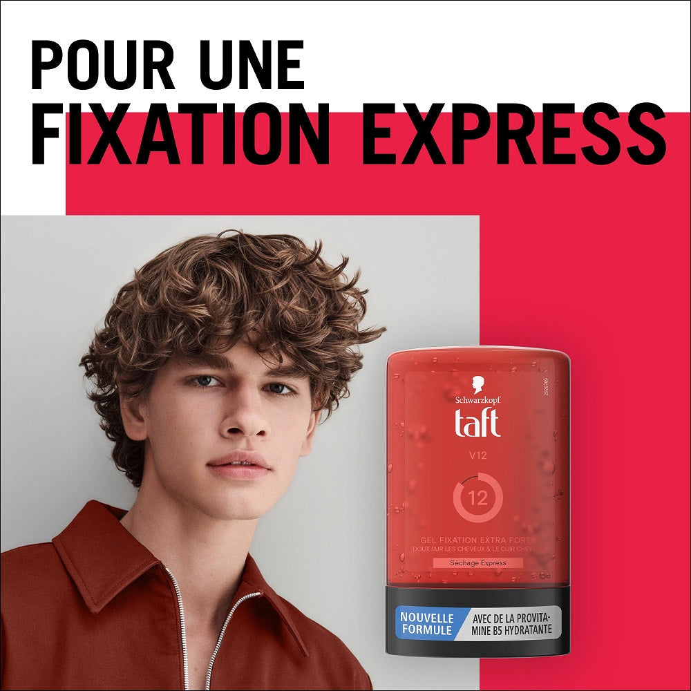TAFT V12 Power Gel Fixation Extra Forte Niveau 12 Provitamine B5 300 ml