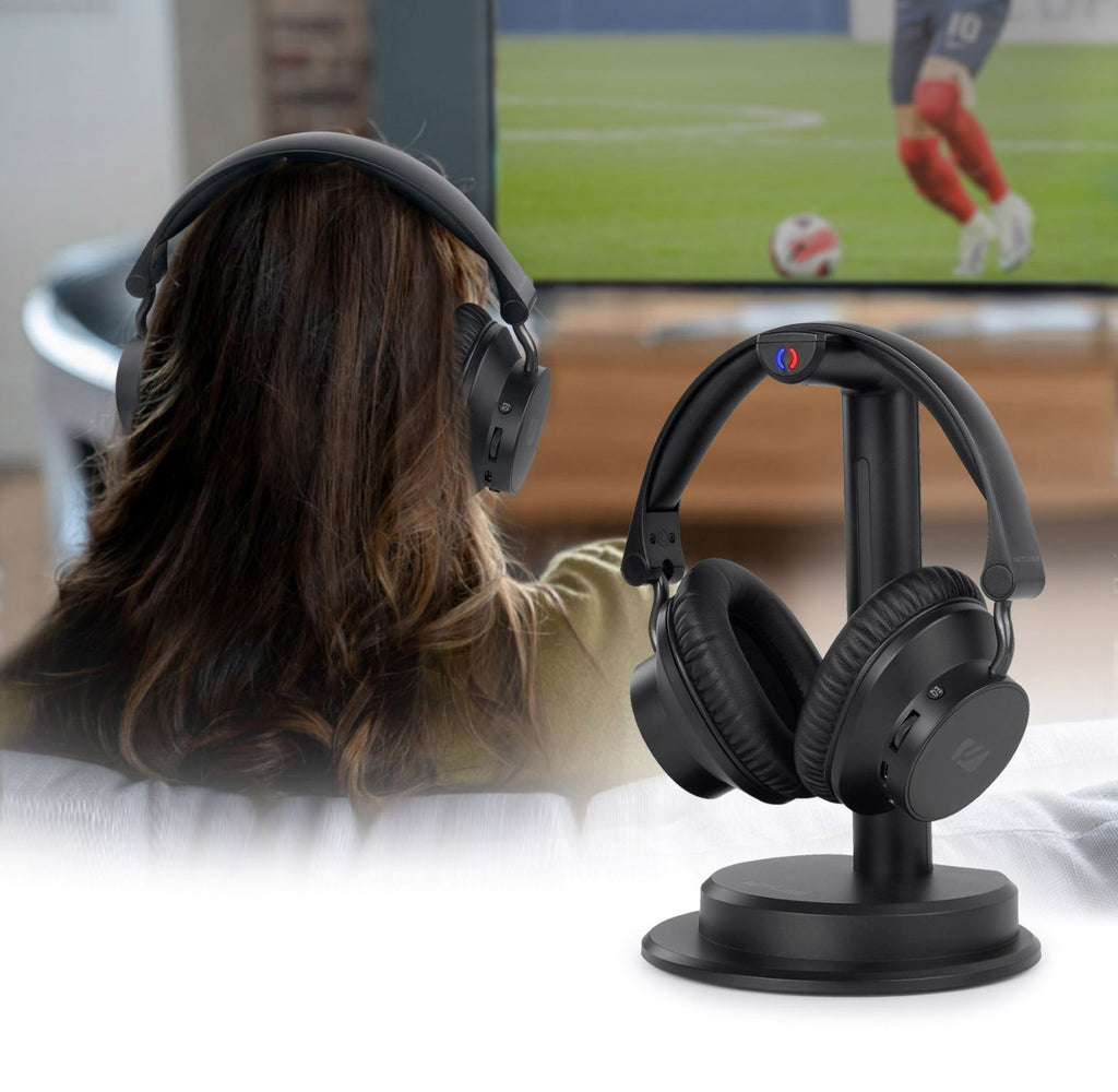 Muse Casque TV Soundcore avec base de charge et émetteur