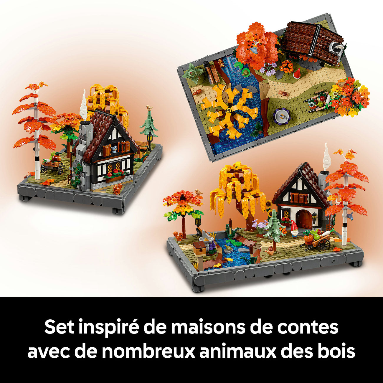 LEGO Icons 11372 Jardin automnal de maison de campagne