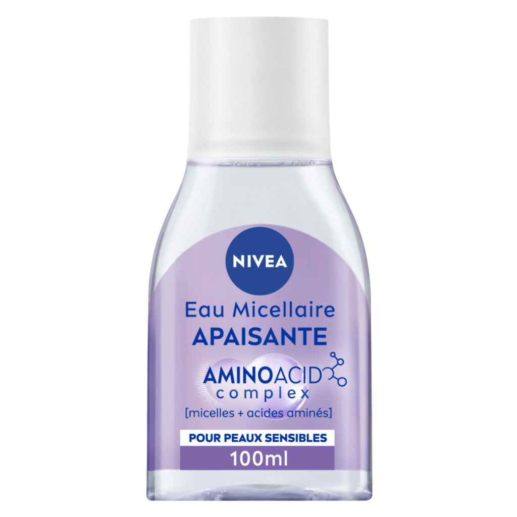 NIVEA Eau Micellaire Démaquillante Apaisante Peaux Sensibles Petit format 100 ml