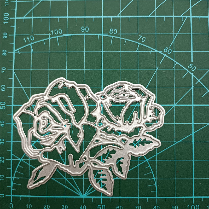 Fleurs de Rose Dies de Découpe en Métal, Fleurs de Rose Dies de Gaufrage Masques DIY Fêtes de Loisirs Créatifs Dies de Découpe pour Cartes de Gaufrage DIY Création de Cartes Papier