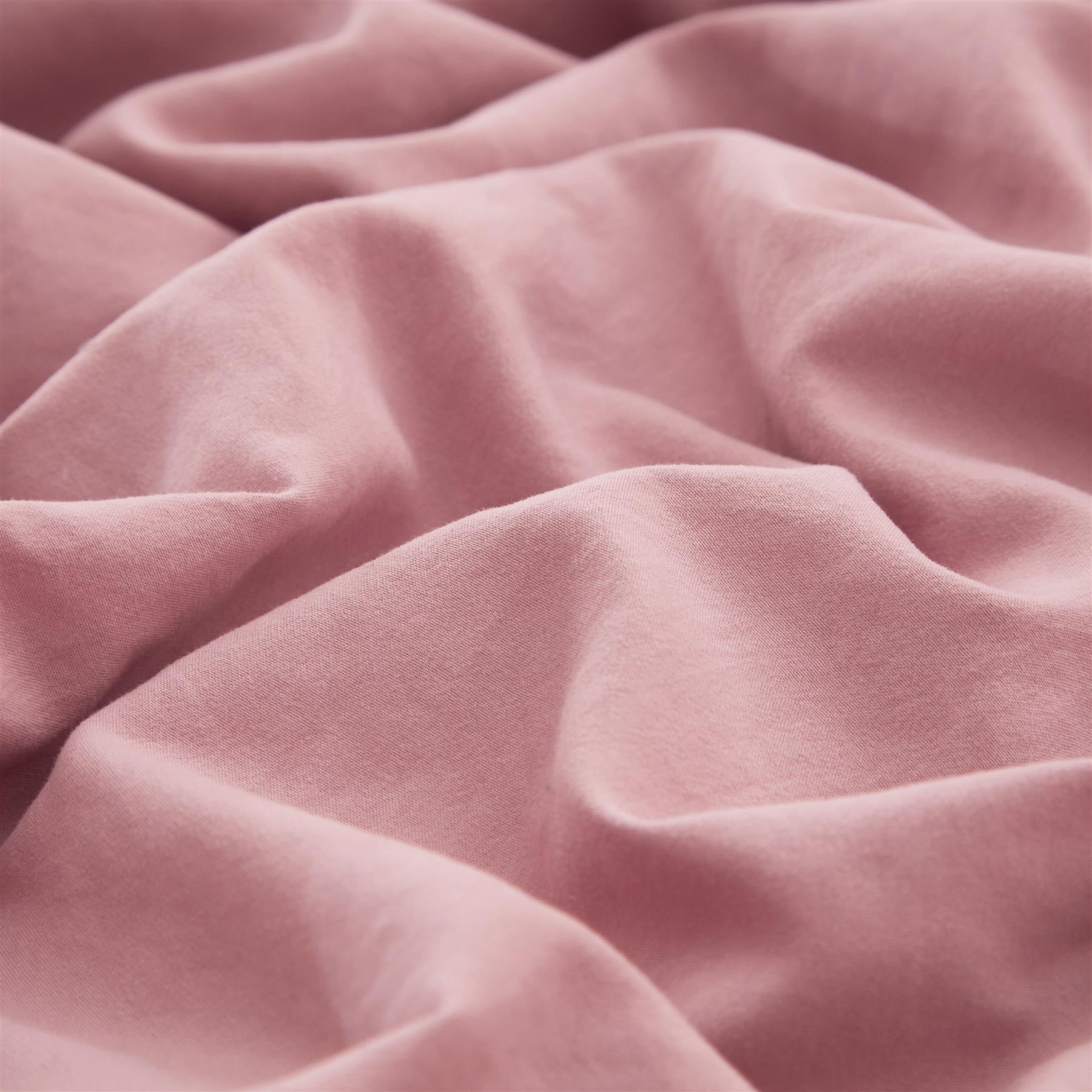 Meeallhome Parure de housse de couette lavée brossée 140 x 200 cm / 65 x 65 cm x 1 Beige rosé