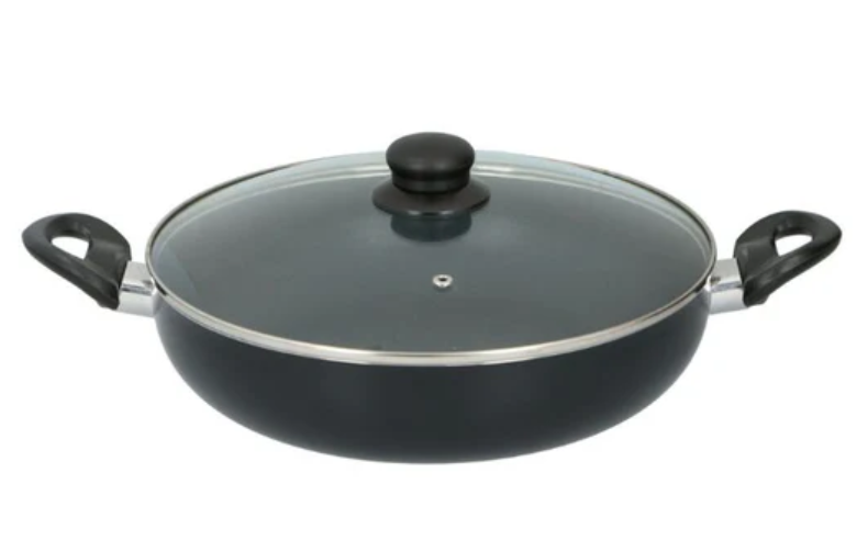 Alpina Poêle à frire avec couvercle en verre Ø 28 cm