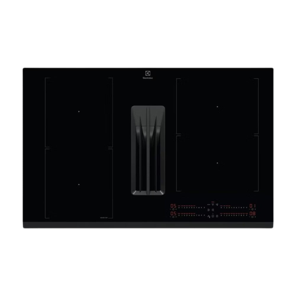 ELECTROLUX KCC84440 Plaque de cuisson à induction aspirante 80 cm - 4 zones - Noir - Classe A+