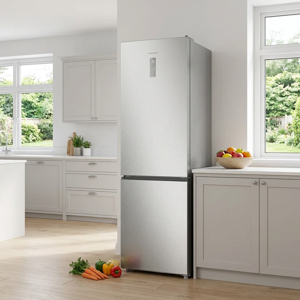 DREAME Réfrigérateur Combiné DRB400WMBDEU 409 L Classe D Gris