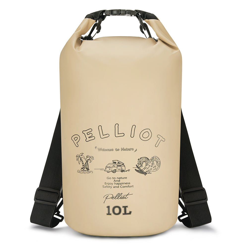 PELLIOT Sac imperméable Unisexe Sac de Rangement Étanche Sports Aquatiques – Accessoire indispensable pour l’extérieur, kaki neutre, 10 L