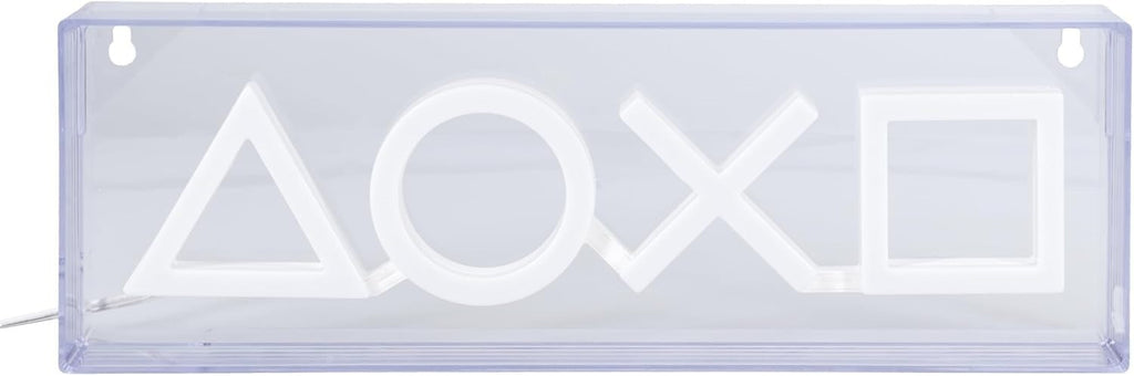 PlayStation Icons Lumière LED Néons - sous Licence Officielle - 30 cm - Fixation Murale - Alimenté par USB