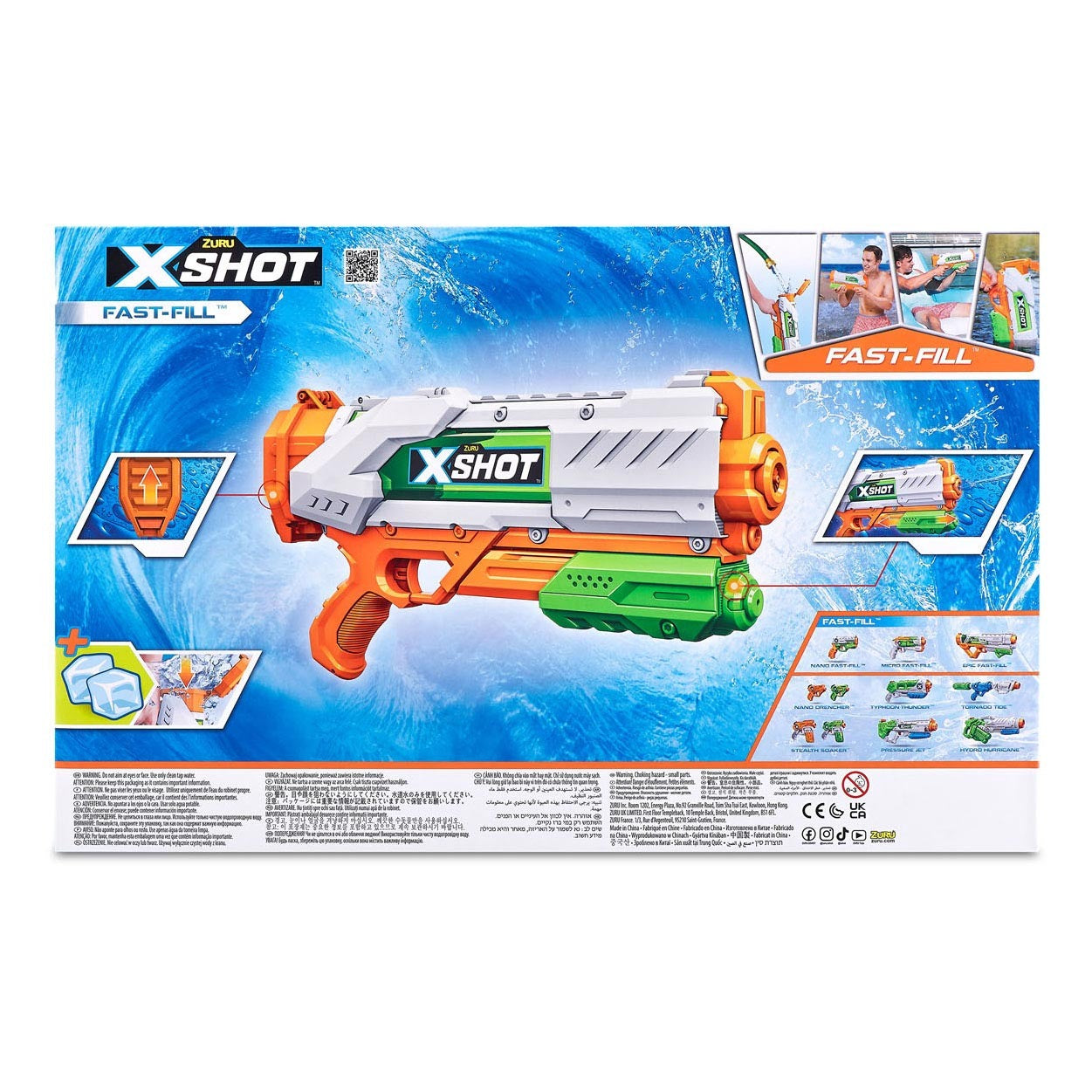 X-Shot Blaster d'eau à remplissage rapide Medium