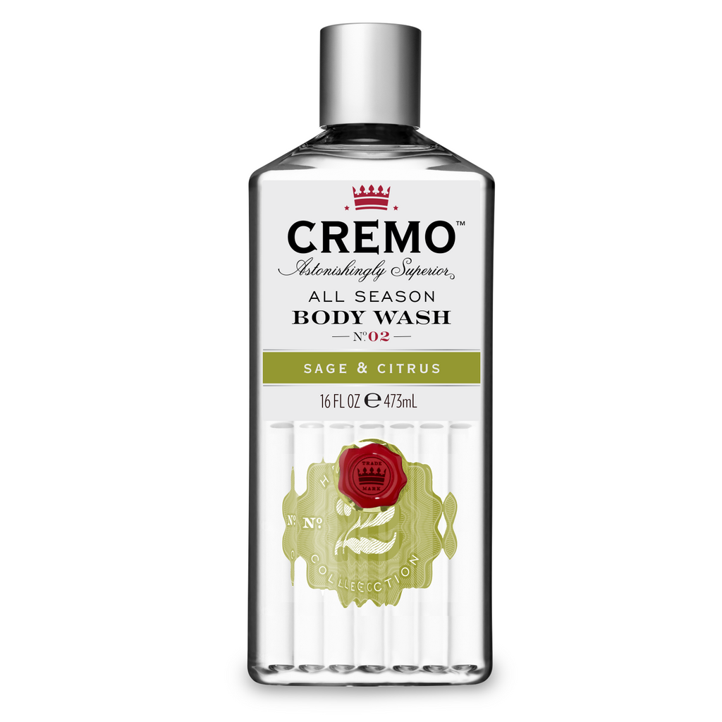 CREMO Sauge et Agrumes - Gel Douche - Hydratant & Revitalisant - 473 ml