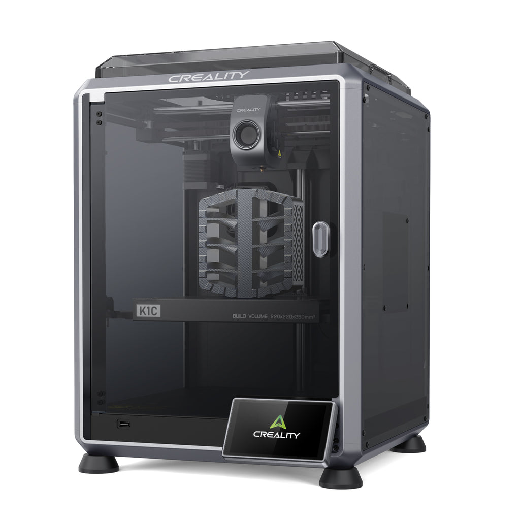 &Creality K1C 2025 Imprimante 3D - Haute vitesse 600 mm/s, Nivellement automatique, Extrudeur direct robuste anti-blocage | Avec caméra IA, Impression à 300 °C, Mode silencieux
