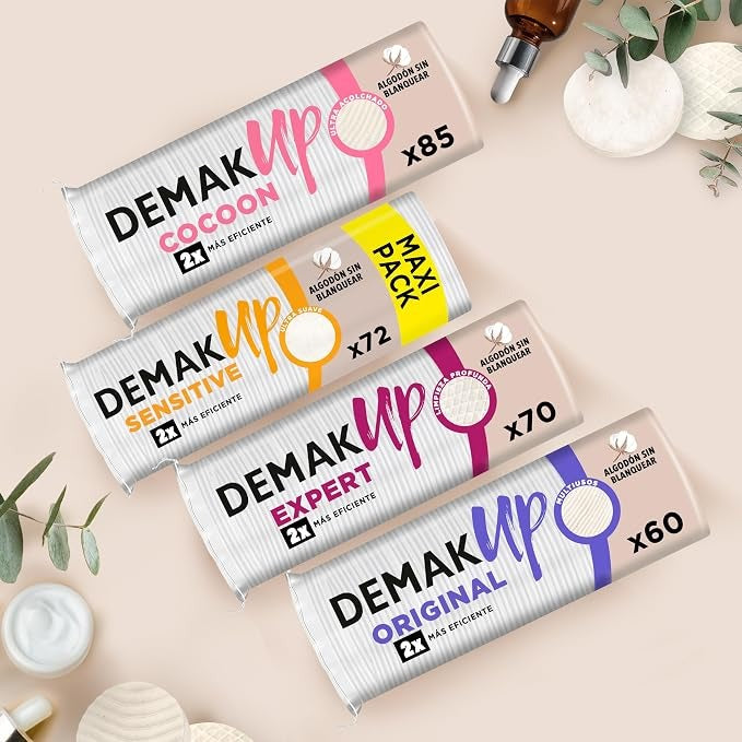 EXPERT Cotons Démaquillants 70 pcs (Lot de 70 Pièces)