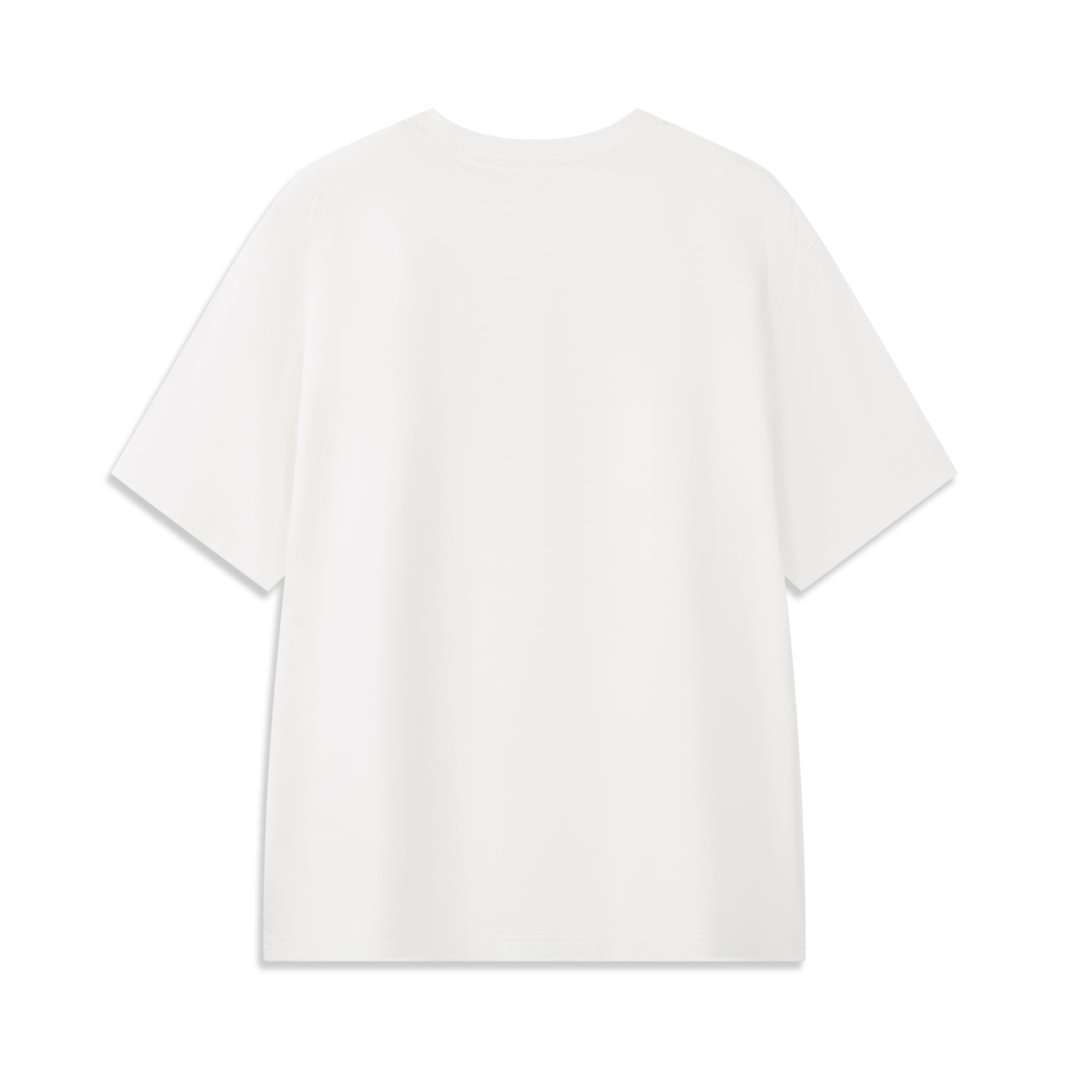 LI-NING T-shirt de sport et de loisir quotidien court commémoratif Curry Blanc S