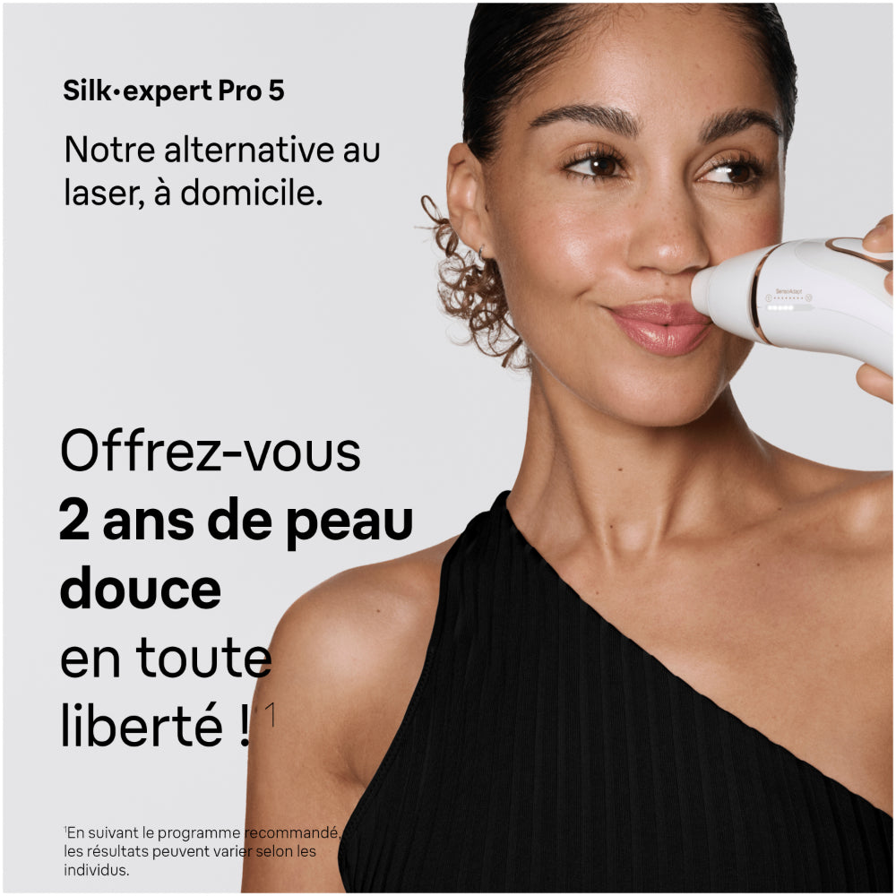 BRAUN Épilateur IPL PL5221 - Réduction durable des poils - Capteur de contact avec la peau - Pour le corps et le visage