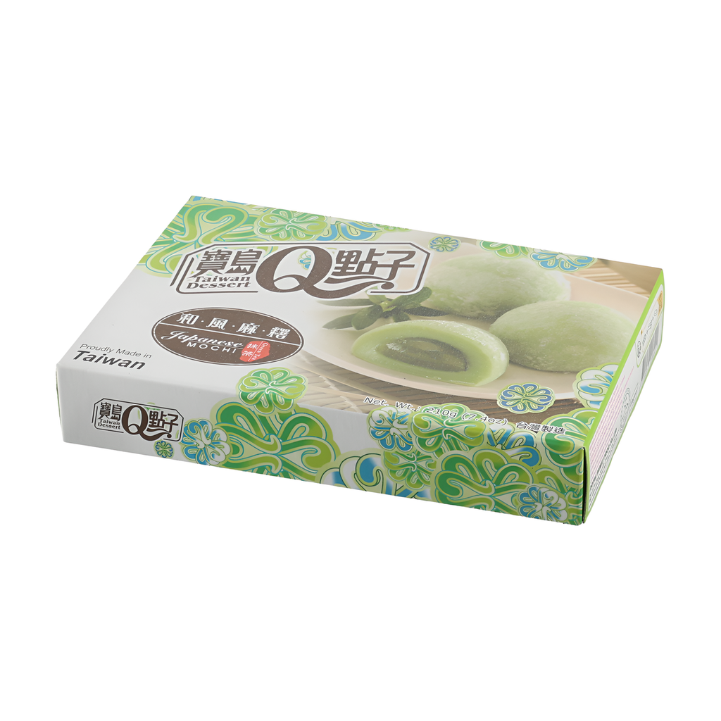 Q-Brand Mochi de style japonais saveur thé vert 210 g